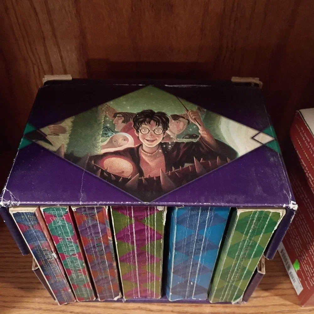 Harry Potter Complete Book Set by JK Rowling + Quidditch Through... Paperback